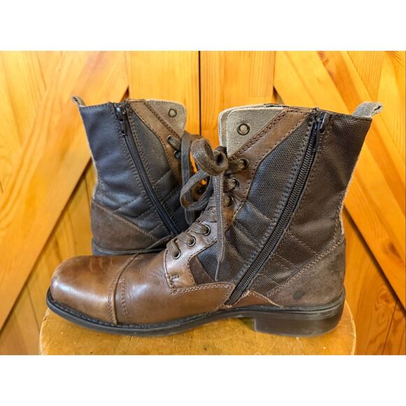 Alfani Grouch Men’s Lace Up & Zip Boots Size Two-Tone 7.5M - Picture 5 of 9